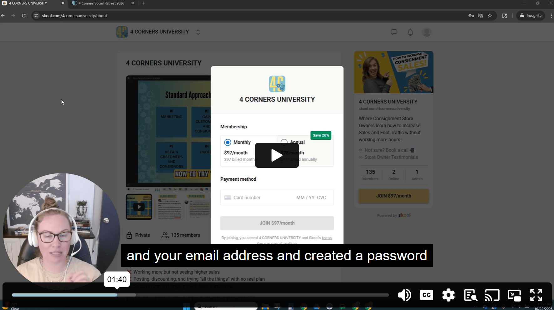 Follow this video to join or upgrade now.